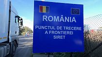Siret border crossing in north-east Romania