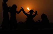 Részleges napfogyatkozás Pakisztánból