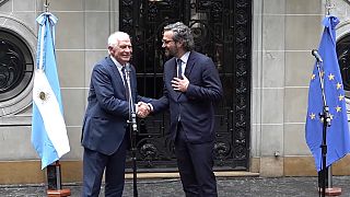 Josep Borrell y Santiago Cafiero