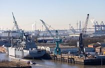 Le port d'Hambourg (Allemagne), le 7 mars 2022.