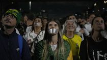 Сторонники Жаира Болсонару на митинге против ограничения свободы слова. Сан Паулу, Бразилия. 25 октября 2022.