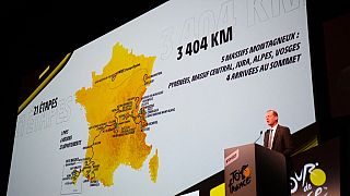 Le patron du Tour de France, Christian Prudhomme, lors de la présentation du parcours, ce jeudi.