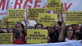 Manifestations contre l'accord migratoire entre la Libye et l'Italie