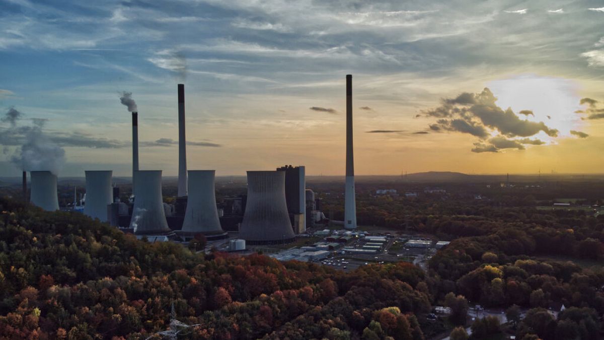 Almanya'nın Gelsenkirchen kentinde kömür yakıtlı bir enerji santrali 