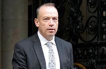 Chris Heaton-Harris, the Secretary of State for Northern Ireland, arrives for a Cabinet meeting held by Prime Minister Rishi Sunak. Wednesday, Oct. 26, 2022.