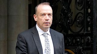 Chris Heaton-Harris, the Secretary of State for Northern Ireland, arrives for a Cabinet meeting held by Prime Minister Rishi Sunak. Wednesday, Oct. 26, 2022.