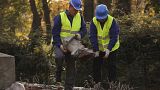 Men at work, in Poland. (27.10.2022)