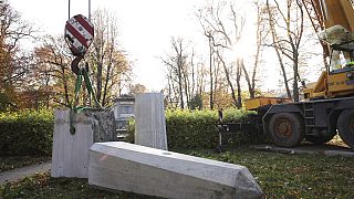 Κατεδαφισμένο μνημείο στο Γκλουμπζίκε της Πολωνίας