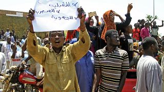 Sudanese protesters rallying in central Khartoum call on UN to end tribal conflicts