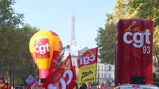 Manifestation à Paris à l'appel de la CGT