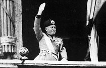 A második világháború alatt Rómában készült felvétel Benito Mussolini olasz diktátorról