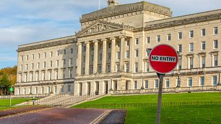 Les bâtiments du Parlement, siège de l'Assemblée d'Irlande du Nord, à Belfast, en Irlande du Nord, le 28 octobre 2022.
