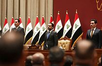 Des législateurs irakiens participent à une session parlementaire avec le nouveau gouvernement à Bagdad (Irak) - 27.10.2022