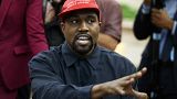 Rapper Kanye 'Ye' West speaks during a meeting in the Oval Office of the White House on 11 October 2018
