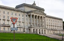 مبنى البرلمان في مقر جمعية أيرلندا الشمالية، في بلفاست أيرلندا الشمالية