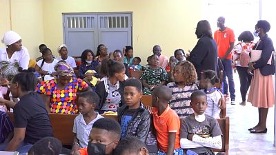 The Angolan children benefitting from NGO group Friedensdorf international's medical aid