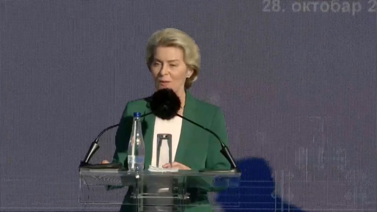 European Commission President Ursula von der Leyen on Balkan tour