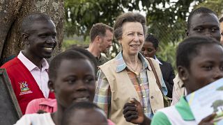 Princess Anne in Uganda