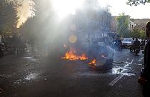 Imagen de protestas en Teherán de esta semana