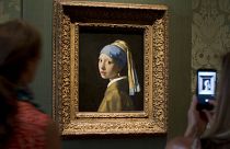 Johannes Vermeer's Girl with a Pearl Earring (approx. 1665) at the Mauritshuis in The Hague