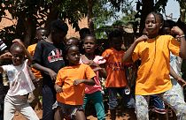 Triplet Ghetto Kids Dancing in Kampala, Uganda.