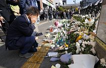 Memorial às vítimas da tragédia de sábado à noite ocorrida em Seul