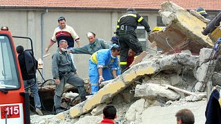 28 people died after a school roof collapsed in San Giuliano di Puglia, near Campobasso.