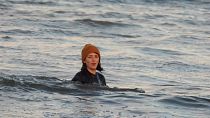 Euronews Travels' Hannah Brown swimming the North Sea