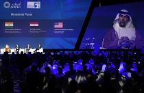 وزير الطاقة الإماراتي سهيل المزروعي يتحدث في معرض ومؤتمر أبوظبي الدولي للبترول، الإمارات، الاثنين 31 أكتوبر 2022.