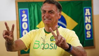 Le président brésilien Jair Bolsonaro après avoir voté lors du second tour de l'élection présidentielle, dimanche 30 octobre 2022.
