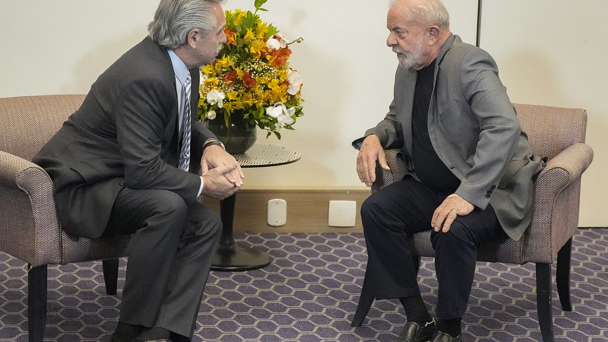 Lula da Silva und Argentiniens Präsident Fernández in Sao Paulo