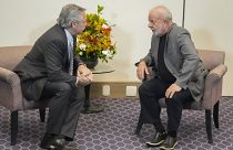 Lula da Silva und Argentiniens Präsident Fernández in Sao Paulo