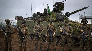 Litvanya'daki bir NATO tatbikatında görev alan Norveç ordusuna bağlı askerler