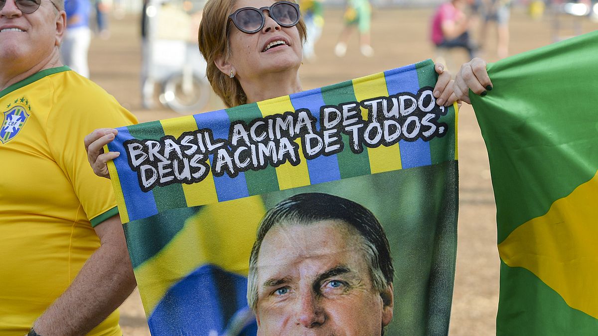 Eine Bolsonaro-Anhängerin