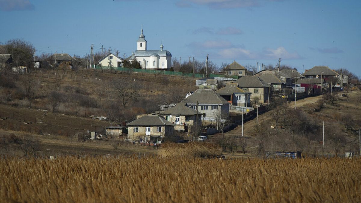 The village of Naslavcea in northern Moldova