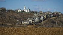 The village of Naslavcea in northern Moldova