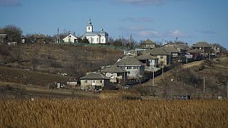 The village of Naslavcea in northern Moldova