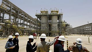 Planta de gas natural licuado propiedad de Aramco en Hawiyah, Arabai Saudí 1/11/2022