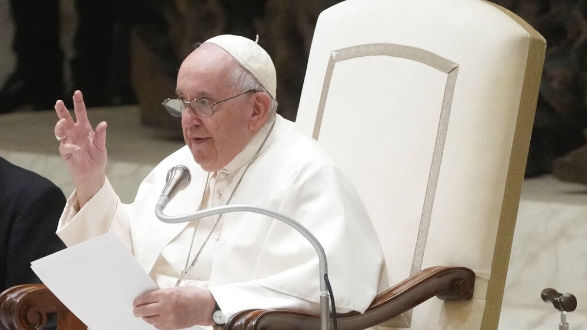 البابا فرانسيس يلتقي بأعضاء الحركة الكاثوليكية Azione Cattolica في الفاتيكان، السبت 29 أكتوبر 2022 