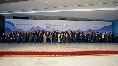 Leaders gather for a photo at the COP27 UN Climate Summit.