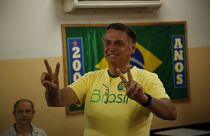 Jair Bolsonaro no dia das eleições presidenciais