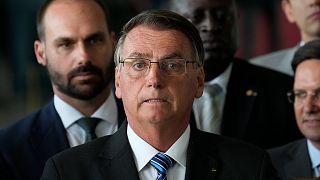 الرئيس البرازيلي المنتهية ولايته والخاسر في الانتخابات جايير بولسونارو، 1 نوفمبر 2022