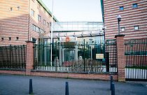 The entrance of the China embassy in the Netherlands in The Hague.