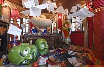 A recreation of Yubaba's office from Spirited Away in the Ghibli's Grand Warehouse area.