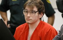 L'auteur de la tuerie de Parkland, Nikolas Cruz, lors de sa condamnation par un tribunal de Fort Lauderdale, en Floride, le 2 novembre 2022