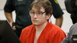 L'auteur de la tuerie de Parkland, Nikolas Cruz, lors de sa condamnation par un tribunal de Fort Lauderdale, en Floride, le 2 novembre 2022