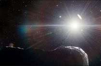 تصویرسازی از سیارکی که نزدیکتر از مدار زمین به خورشید می‌چرخد