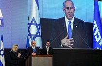 Benjamin Netanyahou et son épouse - Jérusalem, le 02/11/2022