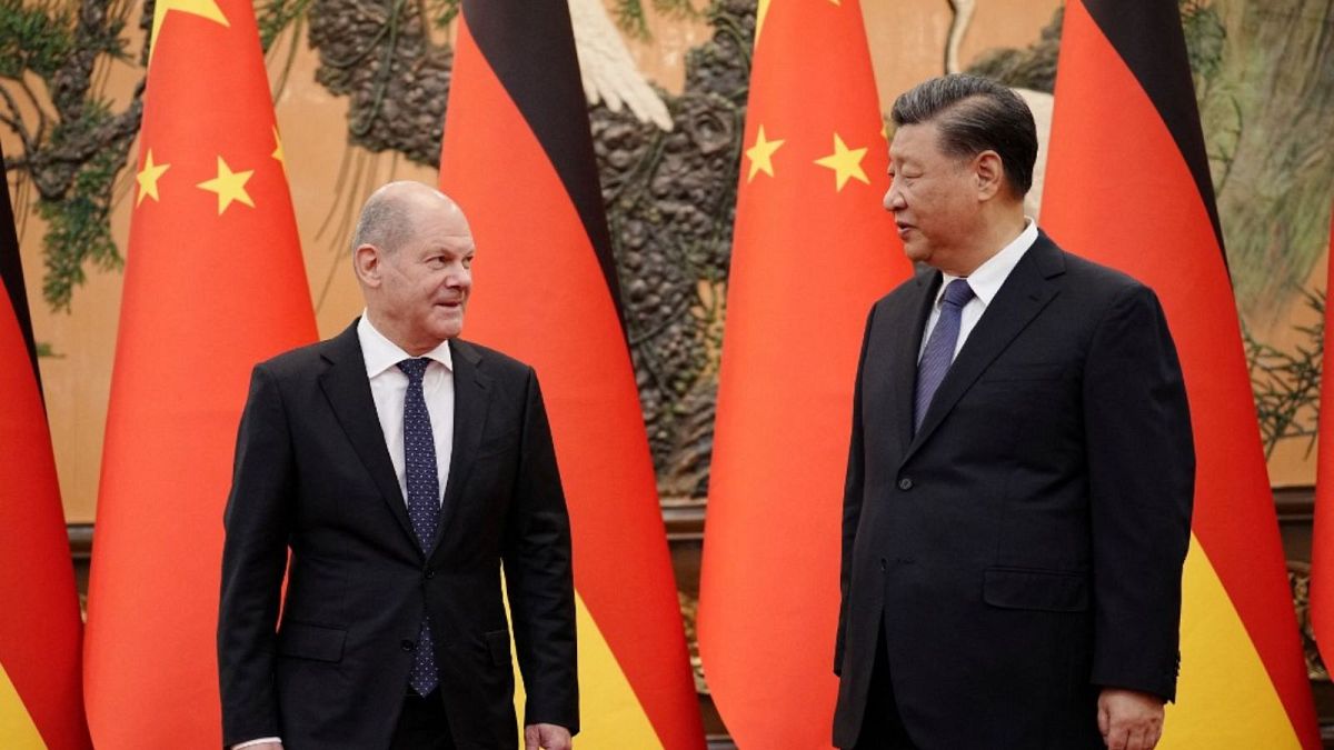 صدراعظم آلمان و رئیس‌جمهور چین؛ پکن ۴ نوامبر ۲۰۲۲