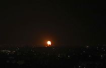 Das israelische Verteidigungsministerium veröffentlichte Aufnahmen von dem Luftschlag auf den Gazastreifen.